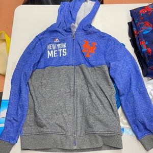 Kids New York Mets hooded sweat shirt